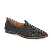 West Port Men Non Leather Ethnic Jutti (M-WW-05-BLACK)