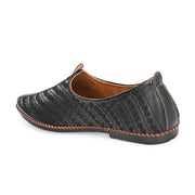 West Port Men Non Leather Ethnic Jutti (M-WW-05-BLACK)