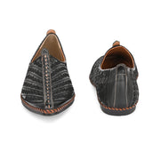 West Port Men Non Leather Ethnic Jutti (M-WW-05-BLACK)