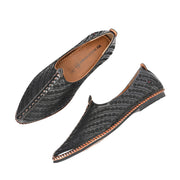 West Port Men Non Leather Ethnic Jutti (M-WW-05-BLACK)