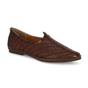 West Port Men Non Leather Ethnic Jutti (M-WW-05-BROWN)