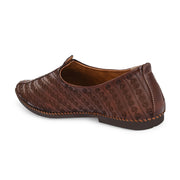 West Port Men Non Leather Ethnic Jutti (M-WW-05-BROWN)
