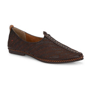 West Port Men Non Leather Ethnic Jutti (M-WW-05-CHOCO)
