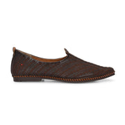 West Port Men Non Leather Ethnic Jutti (M-WW-05-CHOCO)