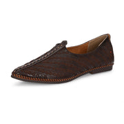 West Port Men Non Leather Ethnic Jutti (M-WW-05-CHOCO)