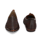 West Port Men Non Leather Ethnic Jutti (M-WW-05-CHOCO)