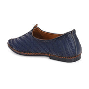 West Port Men Non Leather Ethnic Jutti (M-WW-05-NAVY)