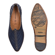 West Port Men Non Leather Ethnic Jutti (M-WW-05-NAVY)