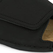 West Port Genuine Leather Adjustable Strap Slides (M-WW-06-BLACK)