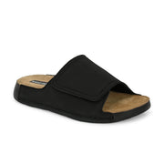 West Port Genuine Leather Adjustable Strap Slides (M-WW-06-BLACK)