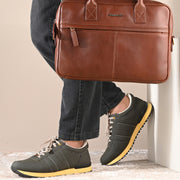 West Port Trendy Casual Sneakers (MAGIC-54-OLIVE)