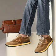 West Port Trendy Casual Sneakers (MAGIC-64-YELLOW-TAN)