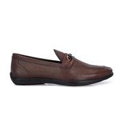 Men Premium Leather Slip-On Formal Shoes (Massage-31-Mocca)