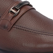 Men Premium Leather Slip-On Formal Shoes (Massage-31-Mocca)