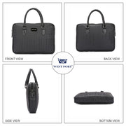 West Port Unisex Office & Travel Compact Laptop Bag (MBG-AI-23-BLACK)
