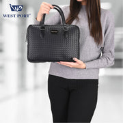 West Port Unisex Office & Travel Compact Laptop Bag (MBG-AI-23-BLACK)