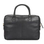 West Port Unisex Premium Leather Laptop Bag – Timeless Professional Elegance (MBG-AO-01-BLACK)