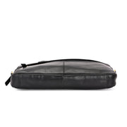 West Port Unisex Premium Leather Laptop Bag – Timeless Professional Elegance (MBG-AO-01-BLACK)