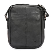 West Port Premium Leather Messenger Crossbody Sling Bag (MBG-AO-02-BLACK)