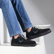 West Port Trendy Casual Sneakers (MIAMI-50-BLACK-BLUE)