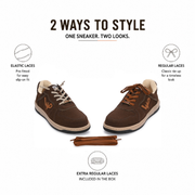 West Port Trendy Casual Sneakers (MIAMI-50-BROWN-TAN)