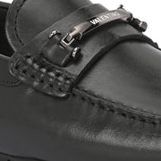 Men Premium Leather Loafers (Monarch-07-Black)