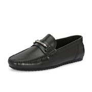 Men Premium Leather Loafers (Monarch-07-Black)