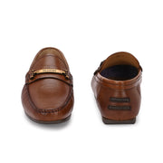 Men Premium Leather Loafers (Monarch-07-Tan)