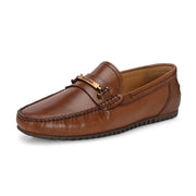 Men Premium Leather Loafers (Monarch-07-Tan)