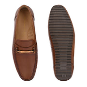 Men Premium Leather Loafers (Monarch-07-Tan)