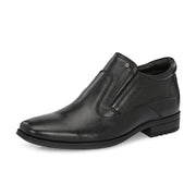 Men Premium Leather Ankle-Height Slip-On Formal Boot (Newtop-90-Black)