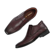 Men Premium Leather Ankle-Height Slip-On Formal Boot (Newtop-90-Brushoff)