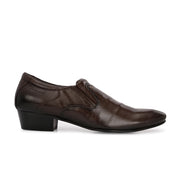 Men Premium Leather Brown Slip-On Formal Office Shoes (Nuform-11-Brown)