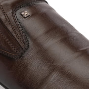 Men Premium Leather Brown Slip-On Formal Office Shoes (Nuform-11-Brown)