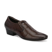 Men Premium Leather Brown Slip-On Formal Office Shoes (Nuform-11-Brown)