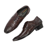 Men Premium Leather Brown Lace-Up Formal Office Shoes (Nuform-51-Brown)