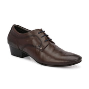 Men Premium Leather Brown Lace-Up Formal Office Shoes (Nuform-51-Brown)