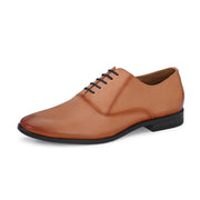 Men Premium Leather Teak Formal Oxford Shoes (Reform-52-Teak)