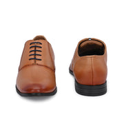 Men Premium Leather Teak Formal Oxford Shoes (Reform-52-Teak)