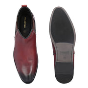 Men Premium Leather Bordo Chelsea Boot (Reform-85-Bordo)