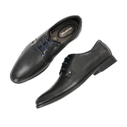 Men Premium Leather Black Lace-Up Formal Shoes (Regal-60-Black)