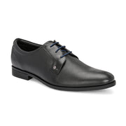 Men Premium Leather Black Lace-Up Formal Shoes (Regal-60-Black)