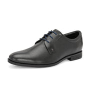 Men Premium Leather Black Lace-Up Formal Shoes (Regal-60-Black)