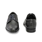 Men Premium Leather Black Lace-Up Formal Shoes (Regal-60-Black)