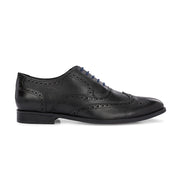 Men Premium Leather Formal Brogue Shoes - Black (Regal-70-Black)