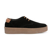 West Port Men Premium Suede Leather Casual Derby (Rocker-51-Black)
