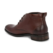 Men Premium Leather Brown Chukka Boots (Royale-75-Brown)