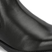 Men Premium Leather Ankle Chelsea Boot (Royale-80-Black)