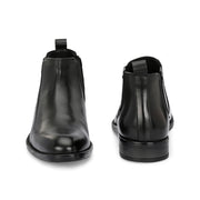 Men Premium Leather Ankle Chelsea Boot (Royale-80-Black)