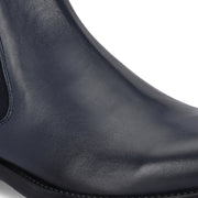 Men Premium Leather Ankle Chelsea Boot (Royale-80-Blue)